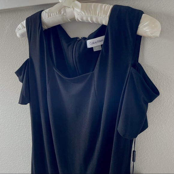 Calvin Klein Short-Sleeve Cold Shoulder Dress - Picture 4 of 5